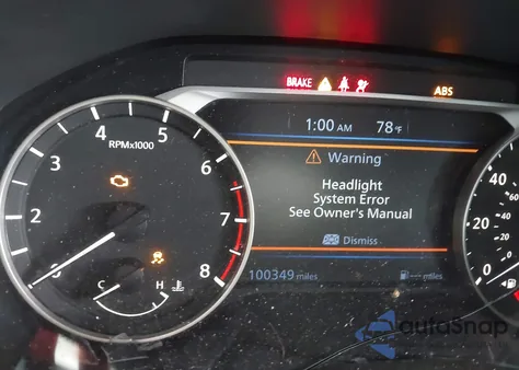 2019 Nissan Altima 2.5 Sr из США, поврежденный, VIN 1N4BL4CV2KN328871